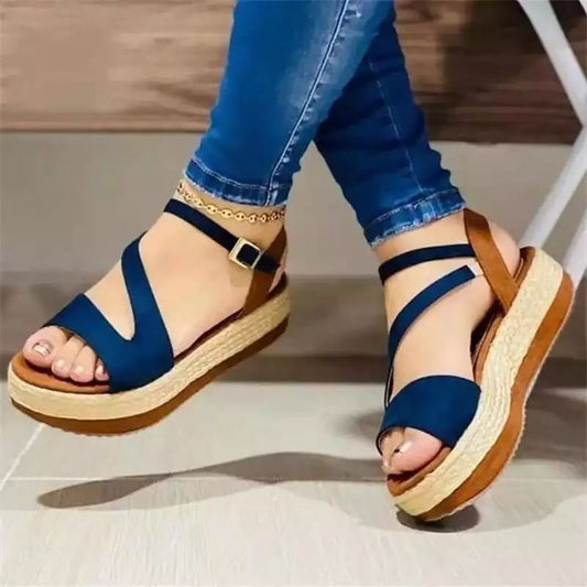 Roma® | Comfort Platform Sandals Hollow Buckle Women Shoes