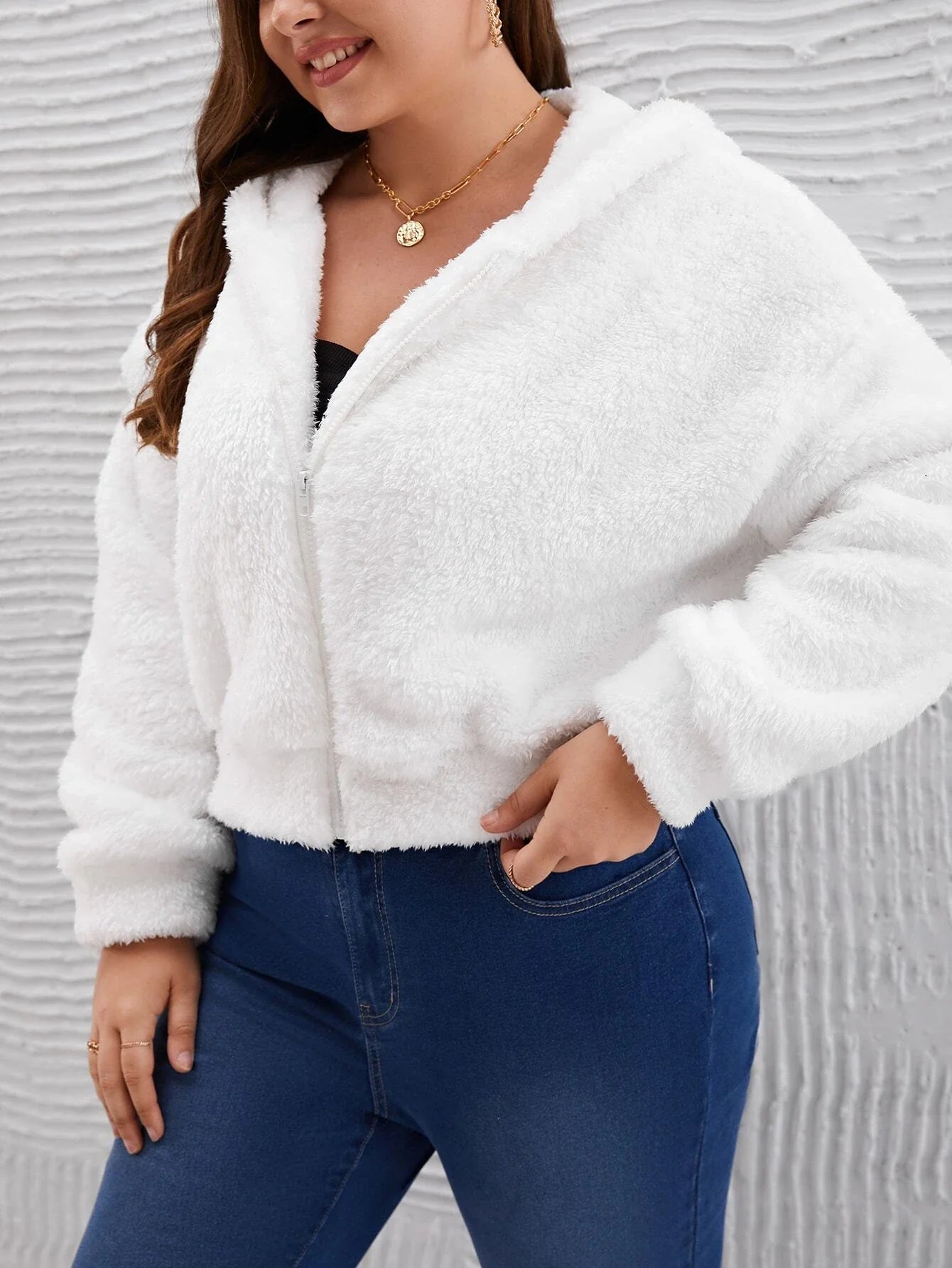 Lía® | Teddy jacket with hood