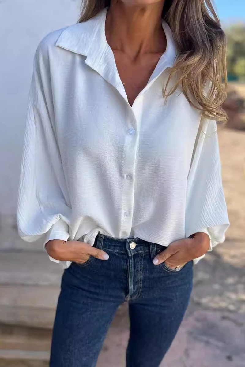 Femke® | Casual everyday blouses with buttons and turn-down collars