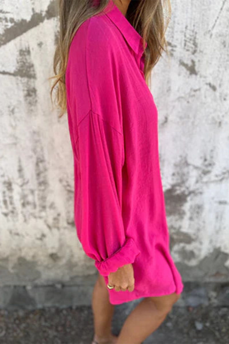 Leire® | Casual buttons, turn-down collar, long sleeves, two-piece (4 colors)