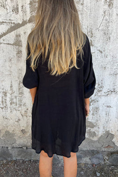 Leire® | Casual buttons, turn-down collar, long sleeves, two-piece (4 colors)