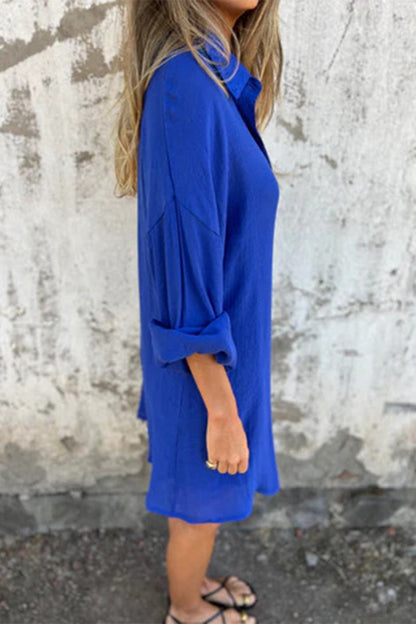 Leire® | Casual buttons, turn-down collar, long sleeves, two-piece (4 colors)