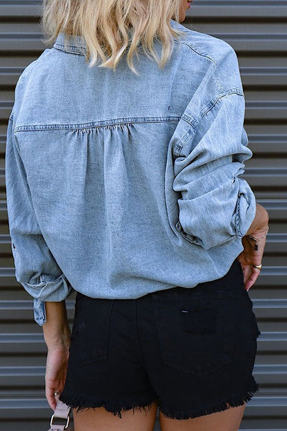 Aelwen® | Short denim top