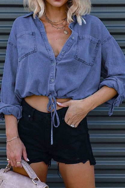 Aelwen® | Short denim top