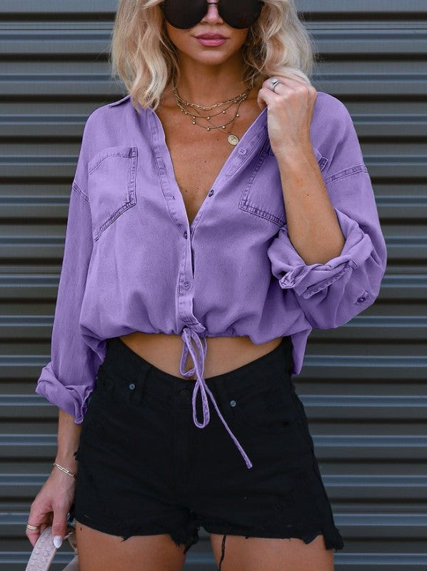 Aelwen® | Short denim top