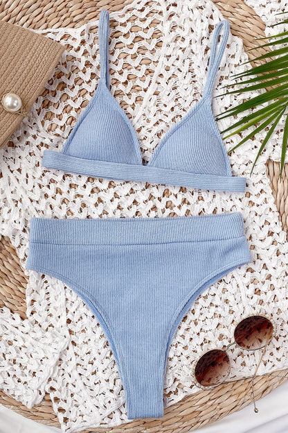 Elvira® | Triangle top and thong bikini with structured bottoms