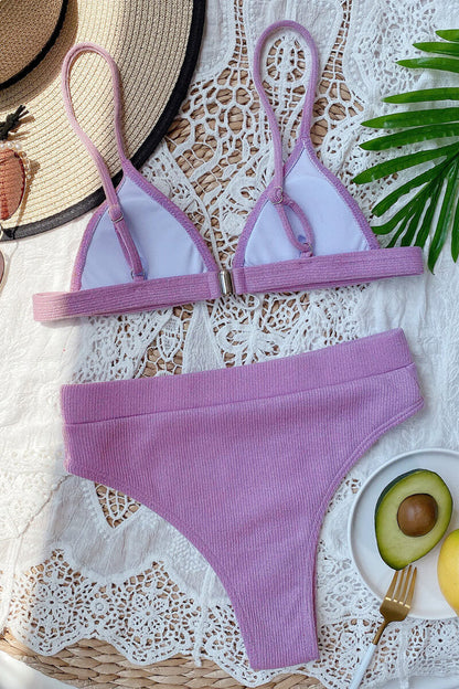 Elvira® | Triangle top and thong bikini with structured bottoms