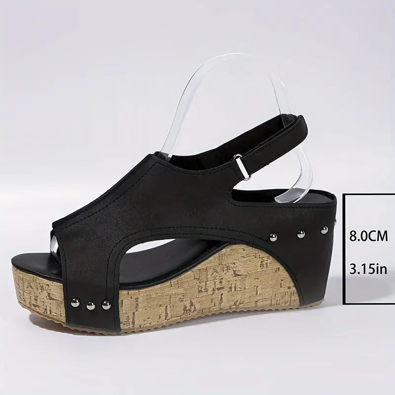 Hazel® | Chic vintage high heel platform sandals