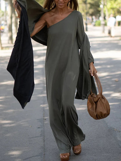 Abigail® | Elegantly flowing one-shoulder dress