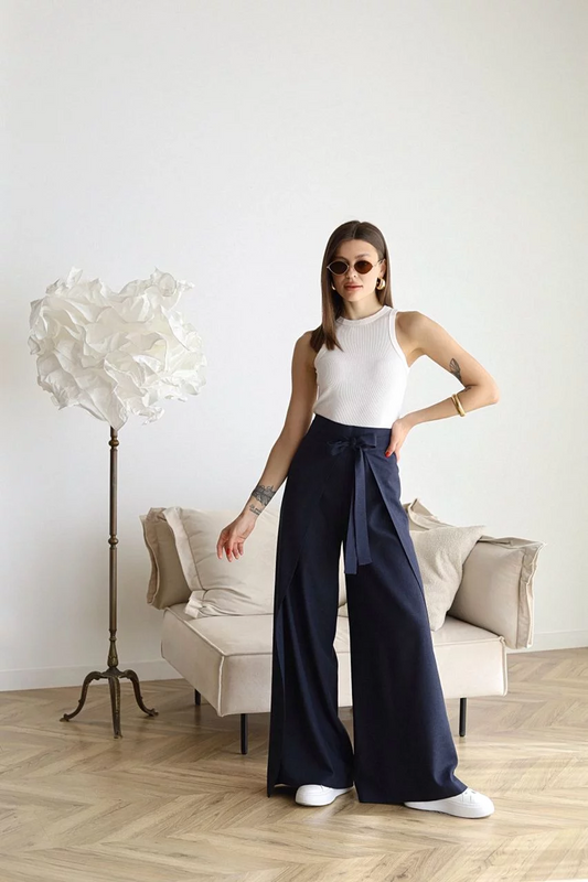 Leila® | Wide-cut linen trousers