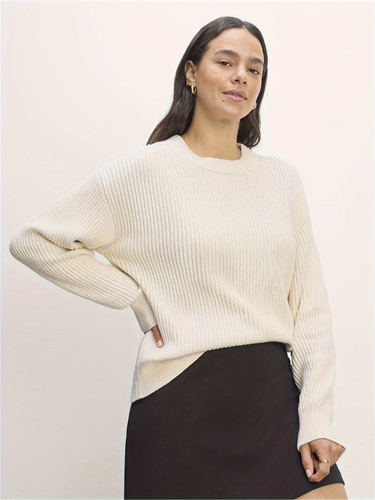 Zaida® | Wide vintage sweater with a crew neck