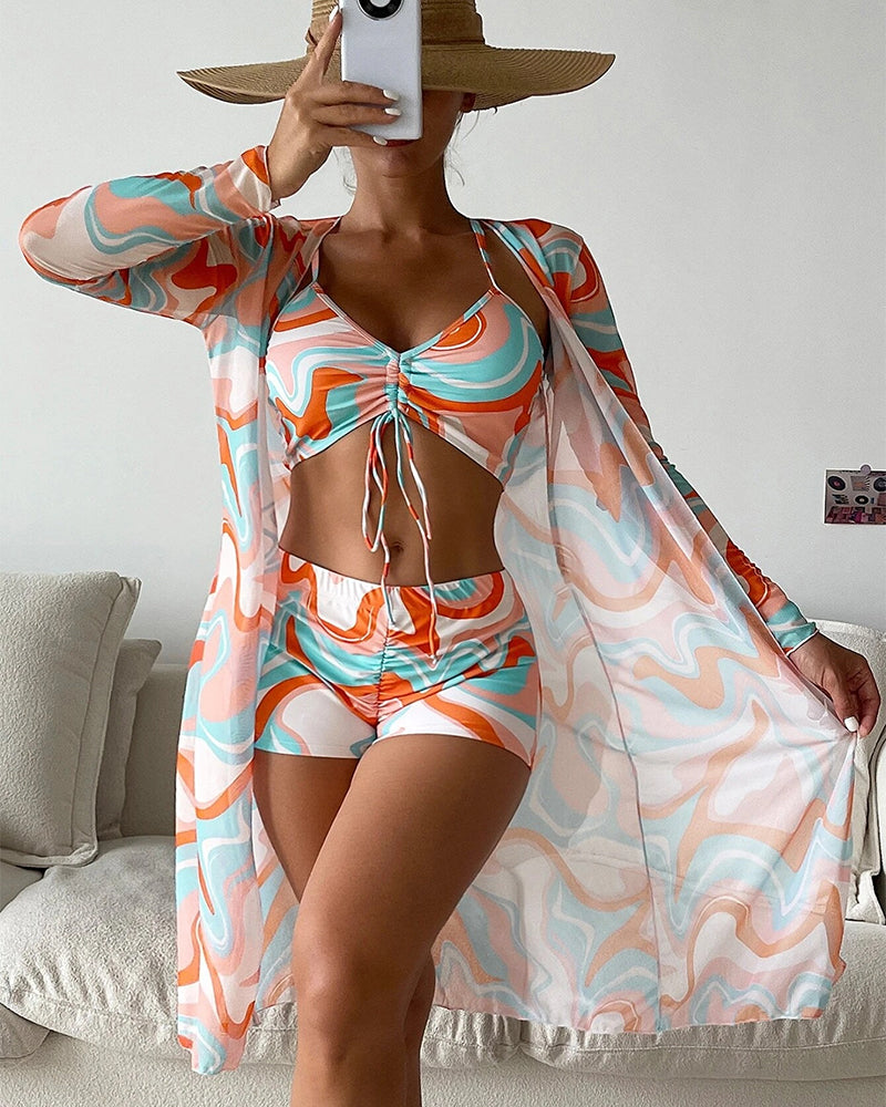 Barrie® | Three-Piece Bikini With Print
