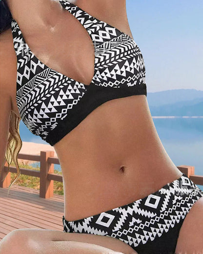 Guadalupe® | Bikini With Floral And Geometric Print