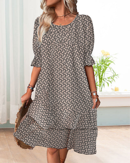 Lyra® | Summer dress with geometric print