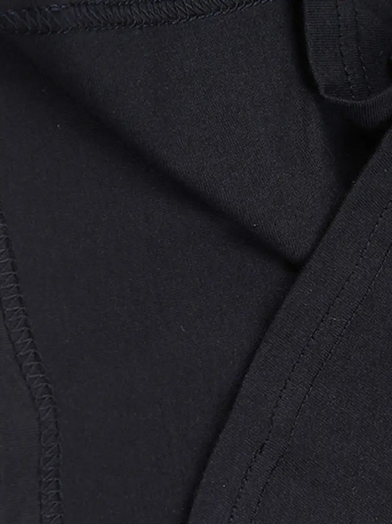 Leocadia® | Elegant black cotton t-shirt