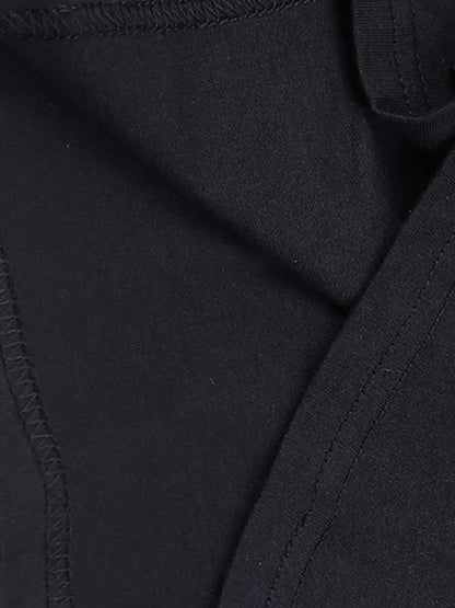 Leocadia® | Elegant black cotton t-shirt