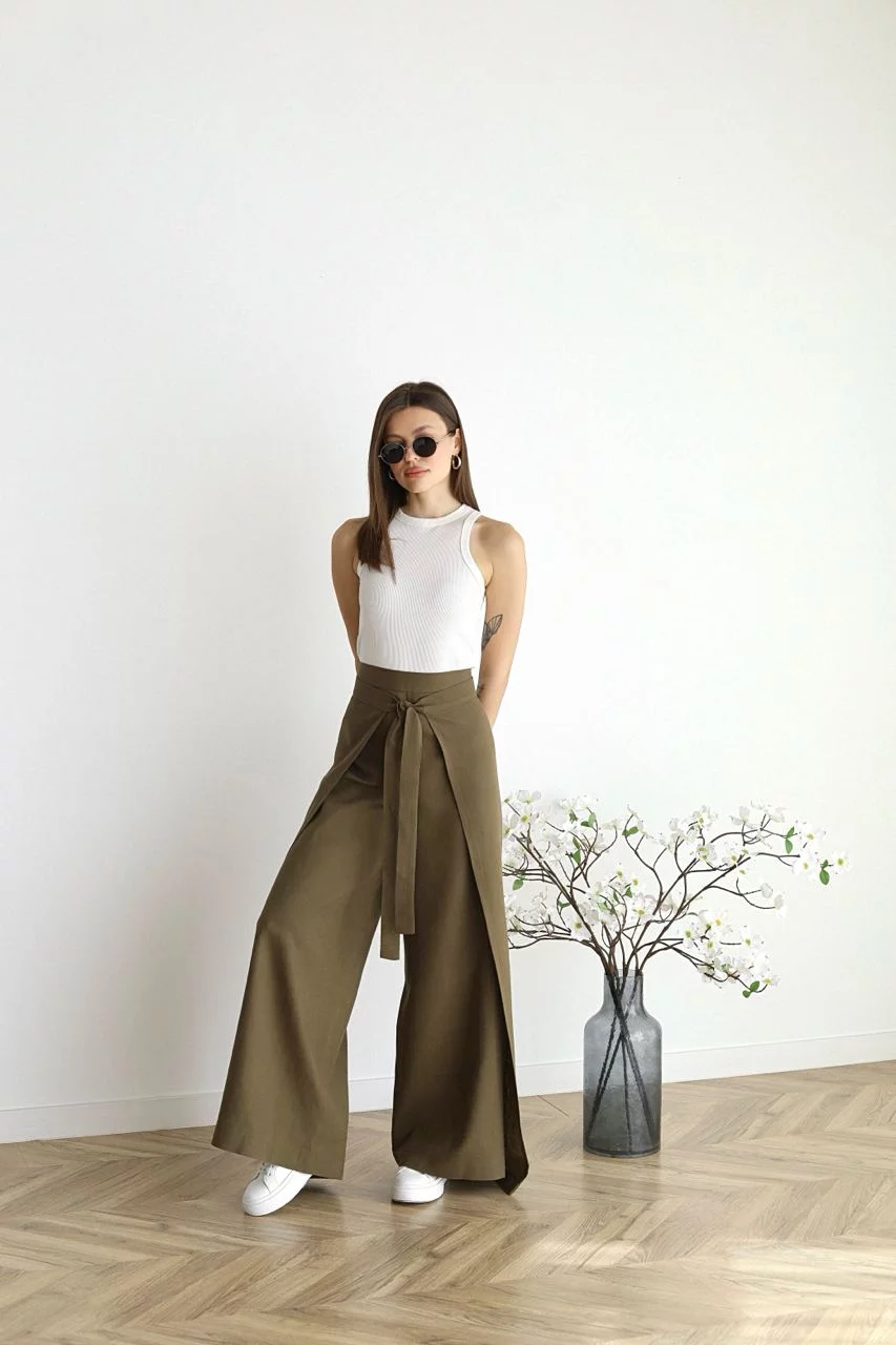Leila® | Wide-cut linen trousers