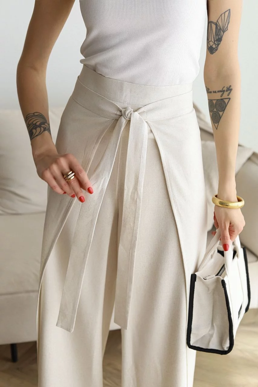 Leila® | Wide-cut linen trousers