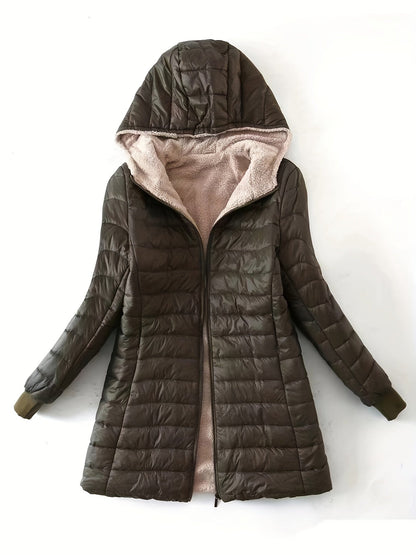 Xenia® | Cozy hooded quilted coat with soft lining