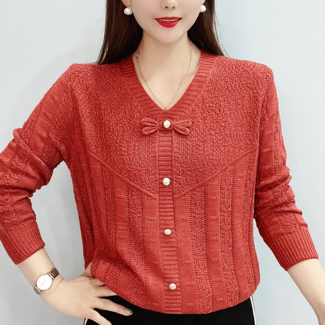 Trinidad® | Simple and versatile hollow knit sweater