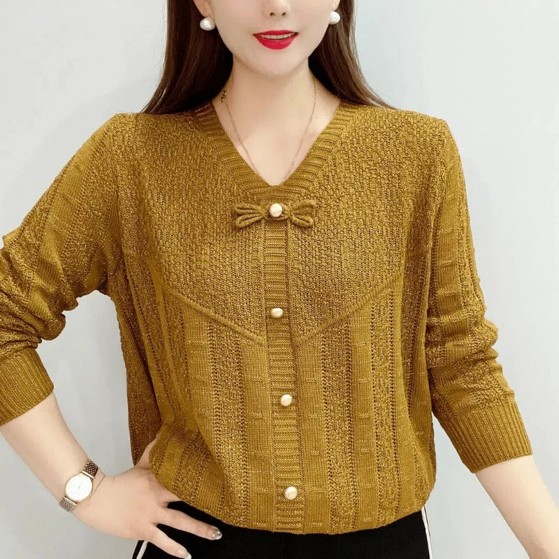 Trinidad® | Simple and versatile hollow knit sweater