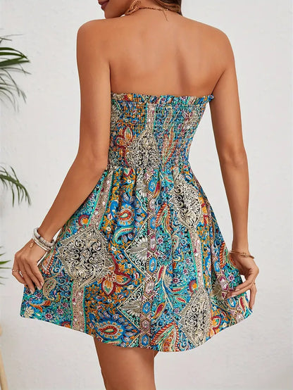 Lina® | Strapless top with a scalloped hem
