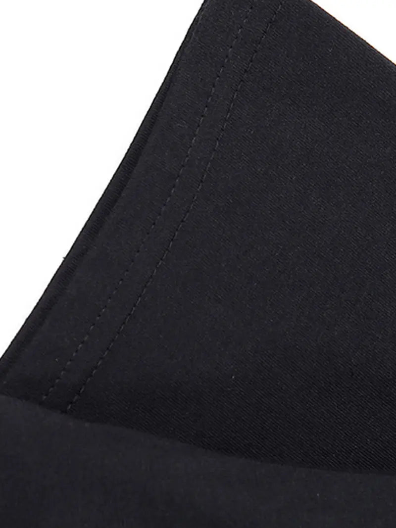 Leocadia® | Elegant black cotton t-shirt