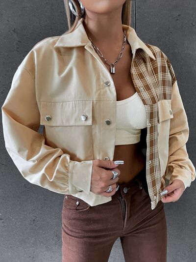 Abigail® | Color block check jacket