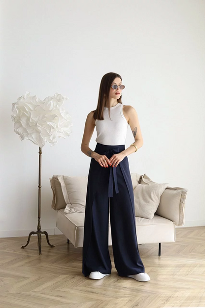 Leila® | Wide-cut linen trousers