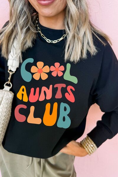 Luz® | Long sleeve crew neck sweatshirt with letter graphic