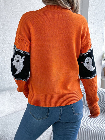 Victoria® | Ghost crew neck long sleeve sweater