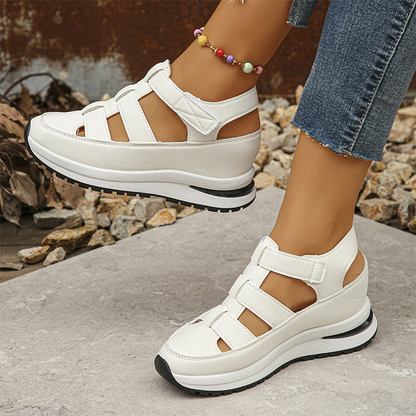 Renata® | Orthopedic sneaker sandals made of vegetable leather