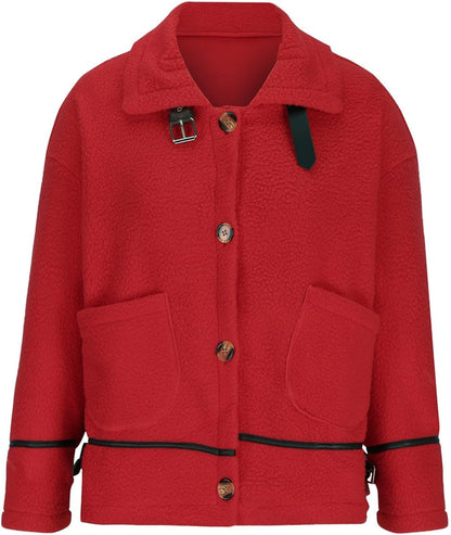 Leocadia® | Warm long women's coat with pockets