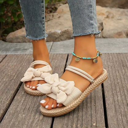 Teresa® | Stylish Flat Sandals With A Bow