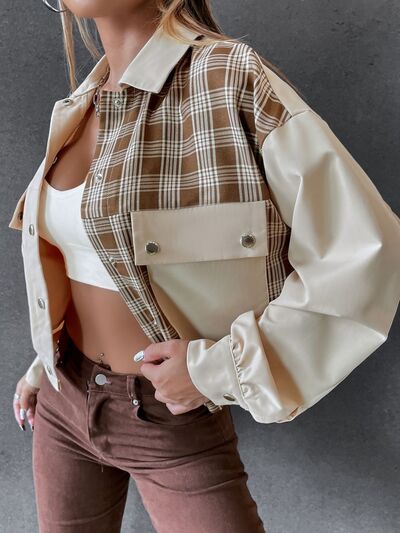 Abigail® | Color block check jacket