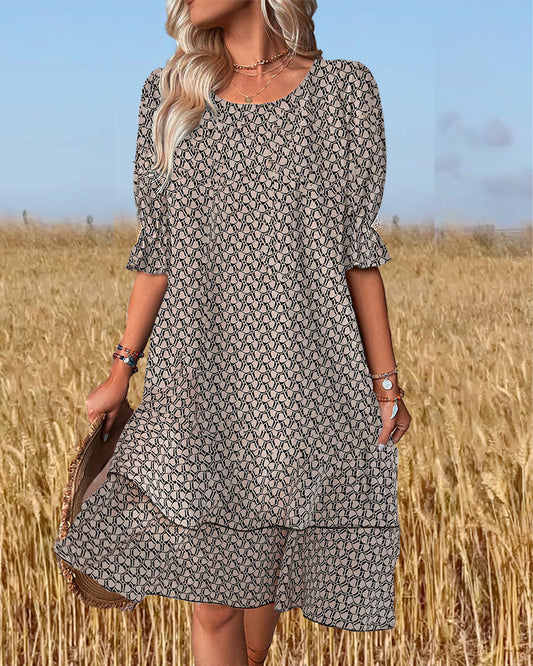 Lyra® | Summer dress with geometric print