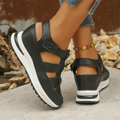 Renata® | Orthopedic sneaker sandals made of vegetable leather