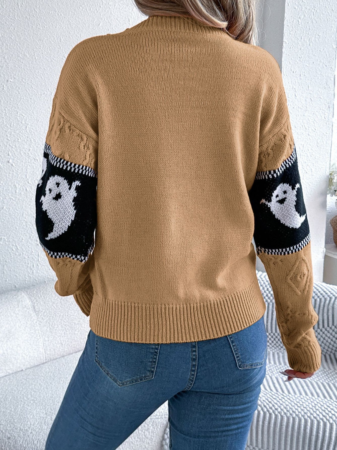Victoria® | Ghost crew neck long sleeve sweater