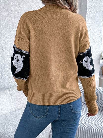 Victoria® | Ghost crew neck long sleeve sweater