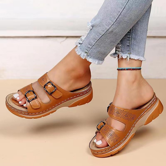 Nicoletta® | Orthopedic Leather Sandals