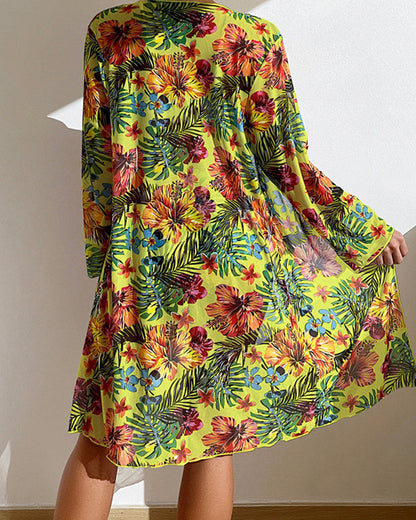Daphne® | Three-piece floral bikini set