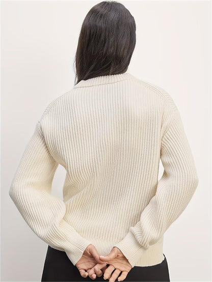 Zaida® | Wide vintage sweater with a crew neck