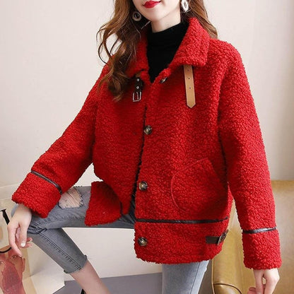 Leocadia® | Warm long women's coat with pockets