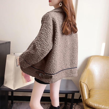 Leocadia® | Warm long women's coat with pockets