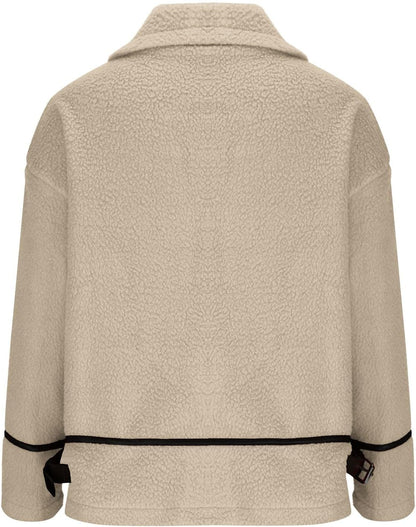 Leocadia® | Warm long women's coat with pockets