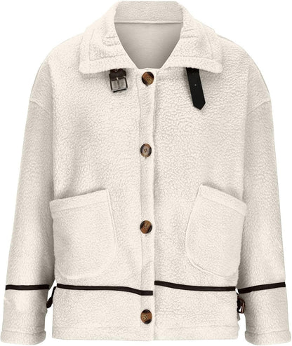 Leocadia® | Warm long women's coat with pockets