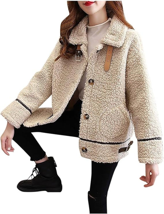 Leocadia® | Warm long women's coat with pockets