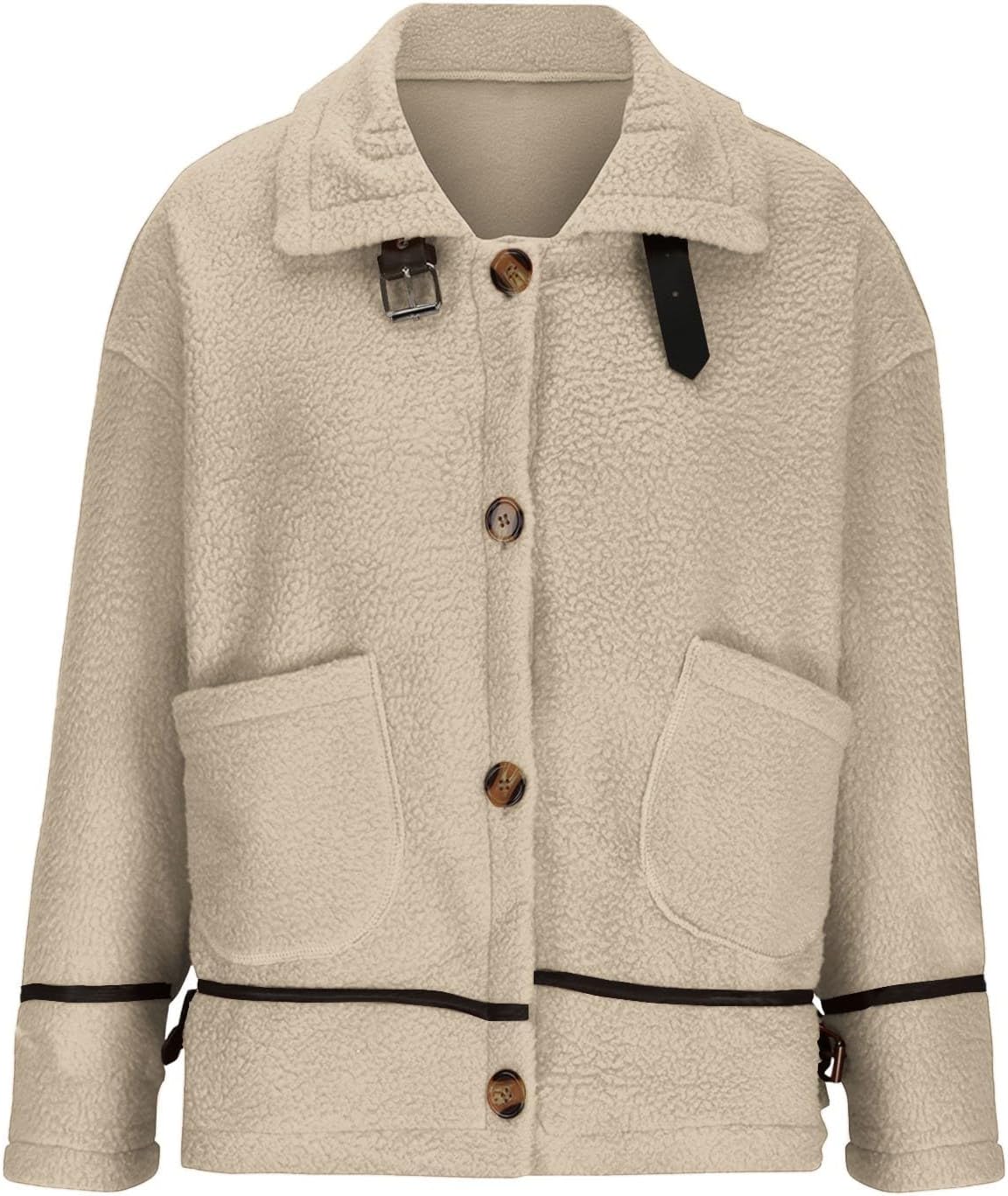 Leocadia® | Warm long women's coat with pockets