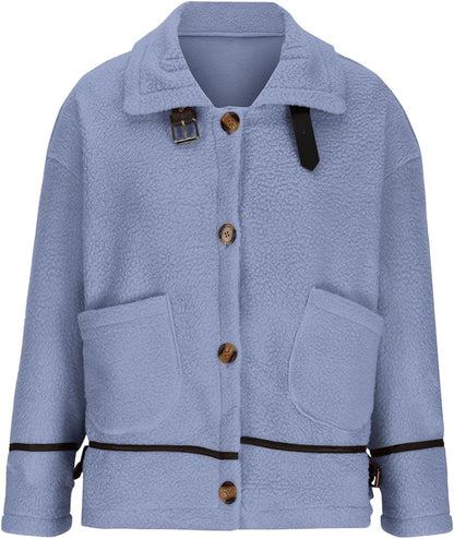 Leocadia® | Warm long women's coat with pockets