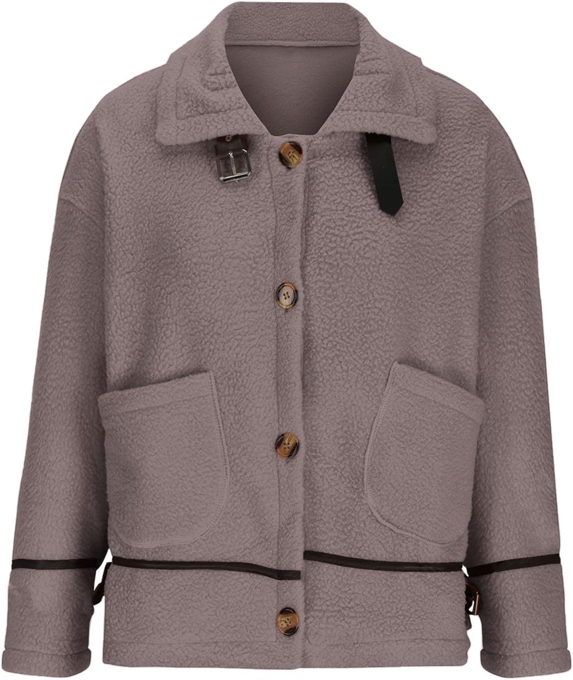 Leocadia® | Warm long women's coat with pockets